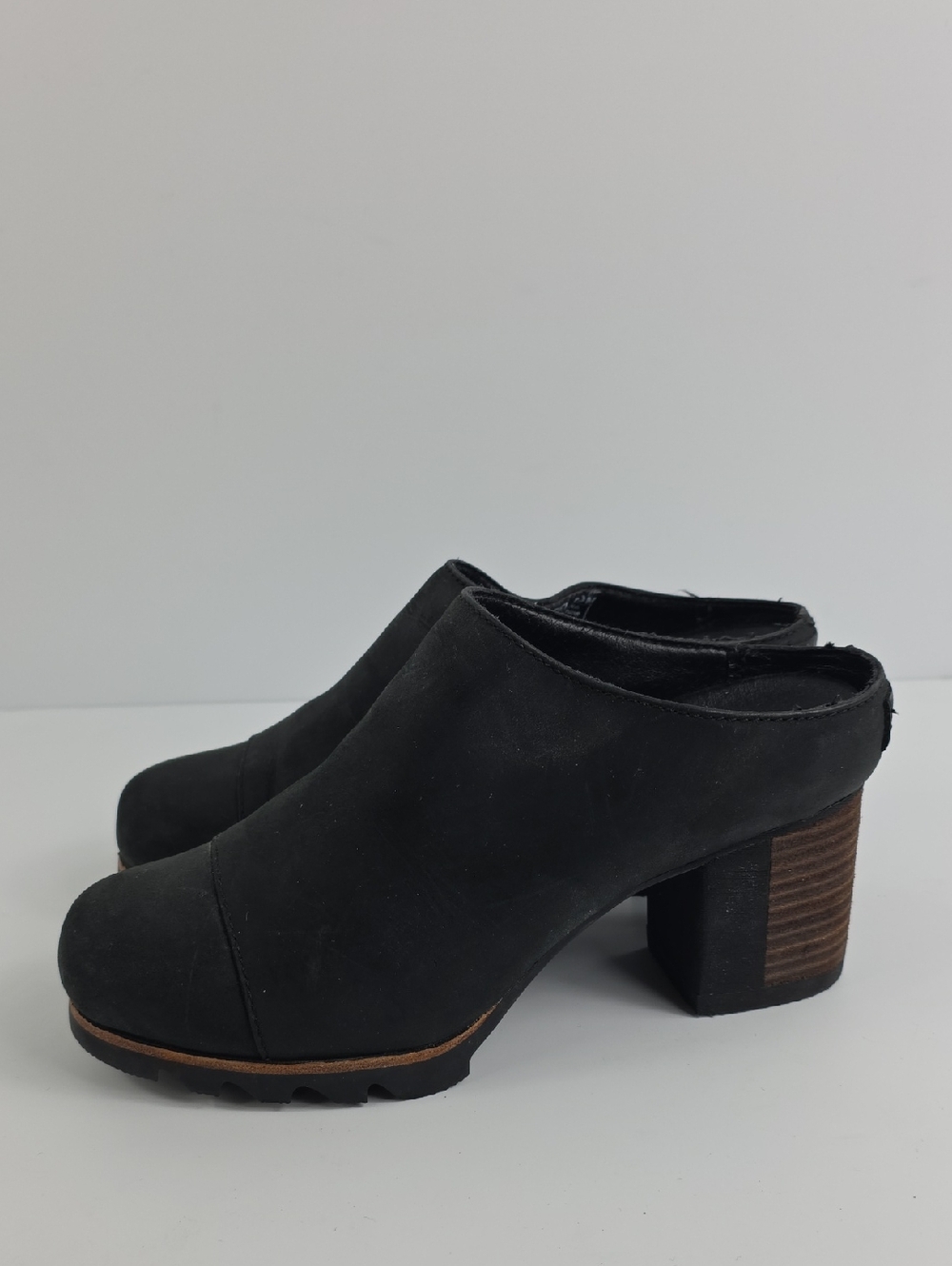 Sorel Addington Waterproof Black Women's Mule Boots Size 6.5 - Picture 9 of 11